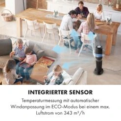 Twister Turmventilator 45 W | 343 M³/h Oszillation Touch Fernbedienung 12 Twister Turmventilator 45 W | 343 M³/h Oszillation Touch Fernbedienung -Haushaltsgeräte Förderung 10034669 de 0002 logo