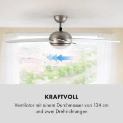 Bolero 2-in-1-Deckenventilator 134cm Leuchte 55W Fernbedienung Weiß 14 Bolero 2-in-1-Deckenventilator 134cm Leuchte 55W Fernbedienung Weiß -Haushaltsgeräte Förderung 10034683 de 0005 logo