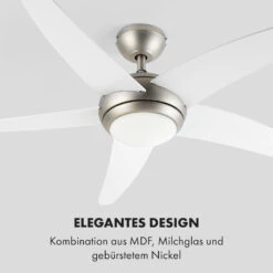 Bolero 2-in-1-Deckenventilator 134cm Leuchte 55W Fernbedienung Weiß 15 Bolero 2-in-1-Deckenventilator 134cm Leuchte 55W Fernbedienung Weiß -Haushaltsgeräte Förderung 10034683 de 0006 logo