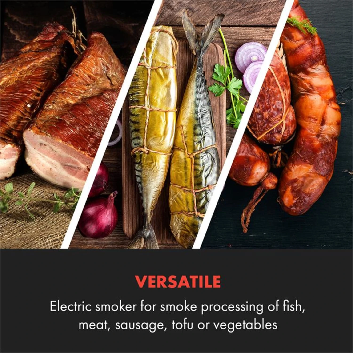 Flintstone Räucherofen 1600W Thermometer Edelstahl Elektrisch 8 Flintstone Räucherofen 1600W Thermometer Edelstahl Elektrisch - Image 6