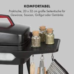 Gatsby Elektrogrill 2000W Antihaft-Grillfläche Seitentische Schwarz -Haushaltsgeräte Förderung 10034706 de 0003 logo