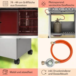 Valkyrie Gasgrill 4x3,5 KW + 3,15 KW Brenner 74x44 Cm Grill Edelstahl 14 Valkyrie Gasgrill 4x3,5 KW + 3,15 KW Brenner 74x44 Cm Grill Edelstahl -Haushaltsgeräte Förderung 10034715 de 0005 usp