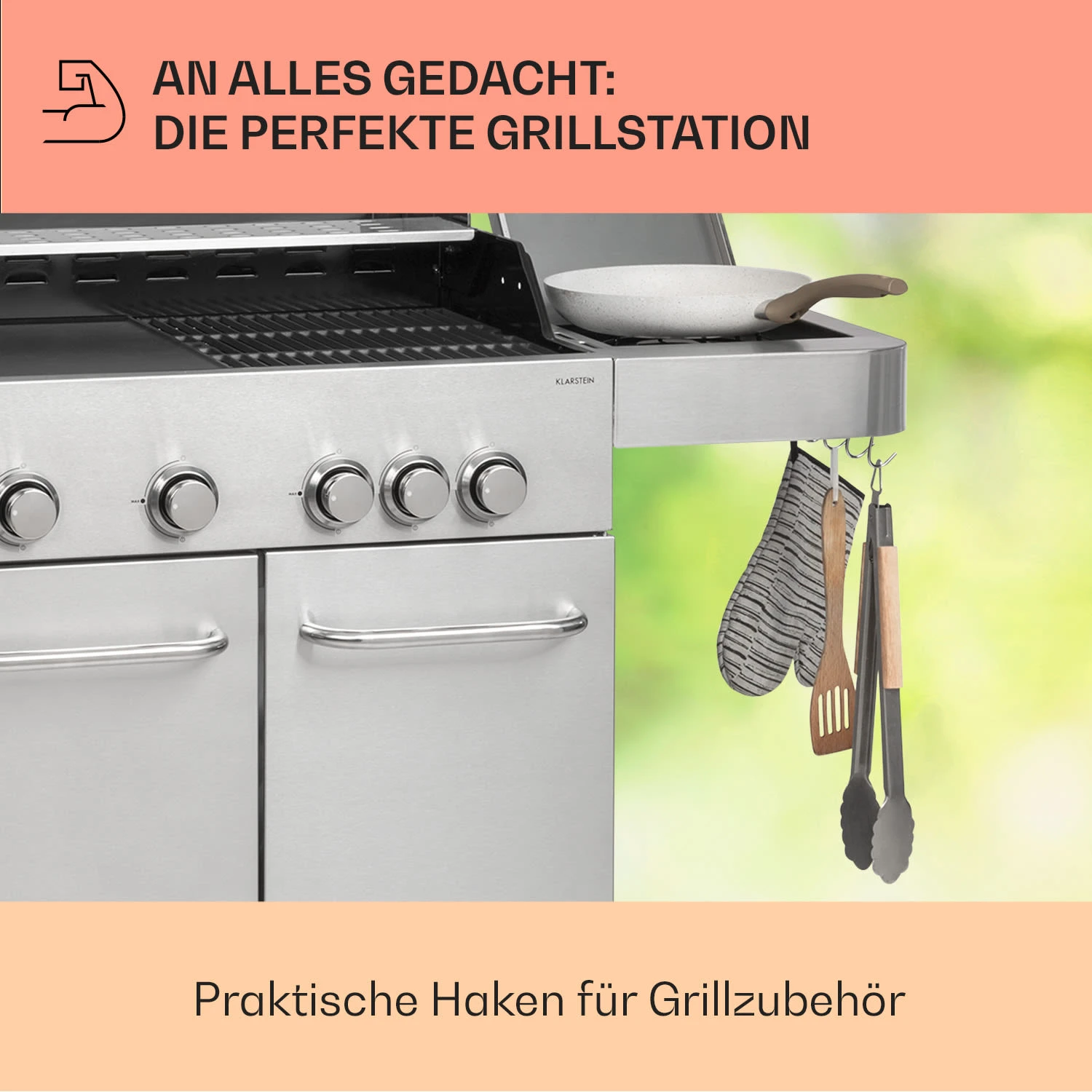 Valkyrie Gasgrill 4x3,5 KW + 3,15 KW Brenner 74x44 Cm Grill Edelstahl 9 Valkyrie Gasgrill 4x3,5 KW + 3,15 KW Brenner 74x44 Cm Grill Edelstahl - Image 7