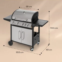 Valkyrie Gasgrill 4x3,5 KW + 3,15 KW Brenner 74x44 Cm Grill Edelstahl 17 Valkyrie Gasgrill 4x3,5 KW + 3,15 KW Brenner 74x44 Cm Grill Edelstahl -Haushaltsgeräte Förderung 10034715 yy 0008 dimensions