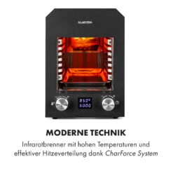 Hannibal Hochtemperaturgrill Indoor 2.200W 850°C Edelstahl Schwarz -Haushaltsgeräte Förderung 10034804 de 0003 logo