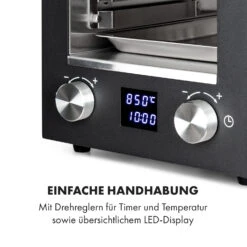 Hannibal Hochtemperaturgrill Indoor 2.200W 850°C Edelstahl Schwarz -Haushaltsgeräte Förderung 10034804 de 0005 logo