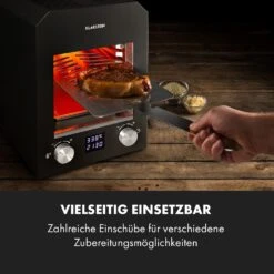 Hannibal Hochtemperaturgrill Indoor 2.200W 850°C Edelstahl Schwarz -Haushaltsgeräte Förderung 10034804 de 0006 logo