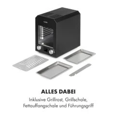 Hannibal Hochtemperaturgrill Indoor 2.200W 850°C Edelstahl Schwarz -Haushaltsgeräte Förderung 10034804 de 0008 logo