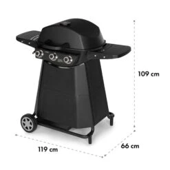 Vanquish Gasgrill 3 Edelstahlbrenner 3 X 3 KW 63,5 X 45 Cm Grillfläche -Haushaltsgeräte Förderung 10034805 yy 0009 logo Klarstein Vanquish Gasgrill schwarz