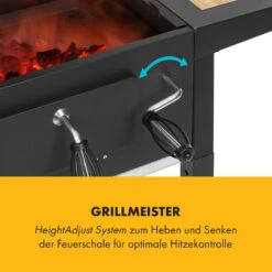 Meat Machine Holzkohlegrill BBQ 45x32,5cm Thermometer Bodenrollen -Haushaltsgeräte Förderung 10034819 de 0004 logo