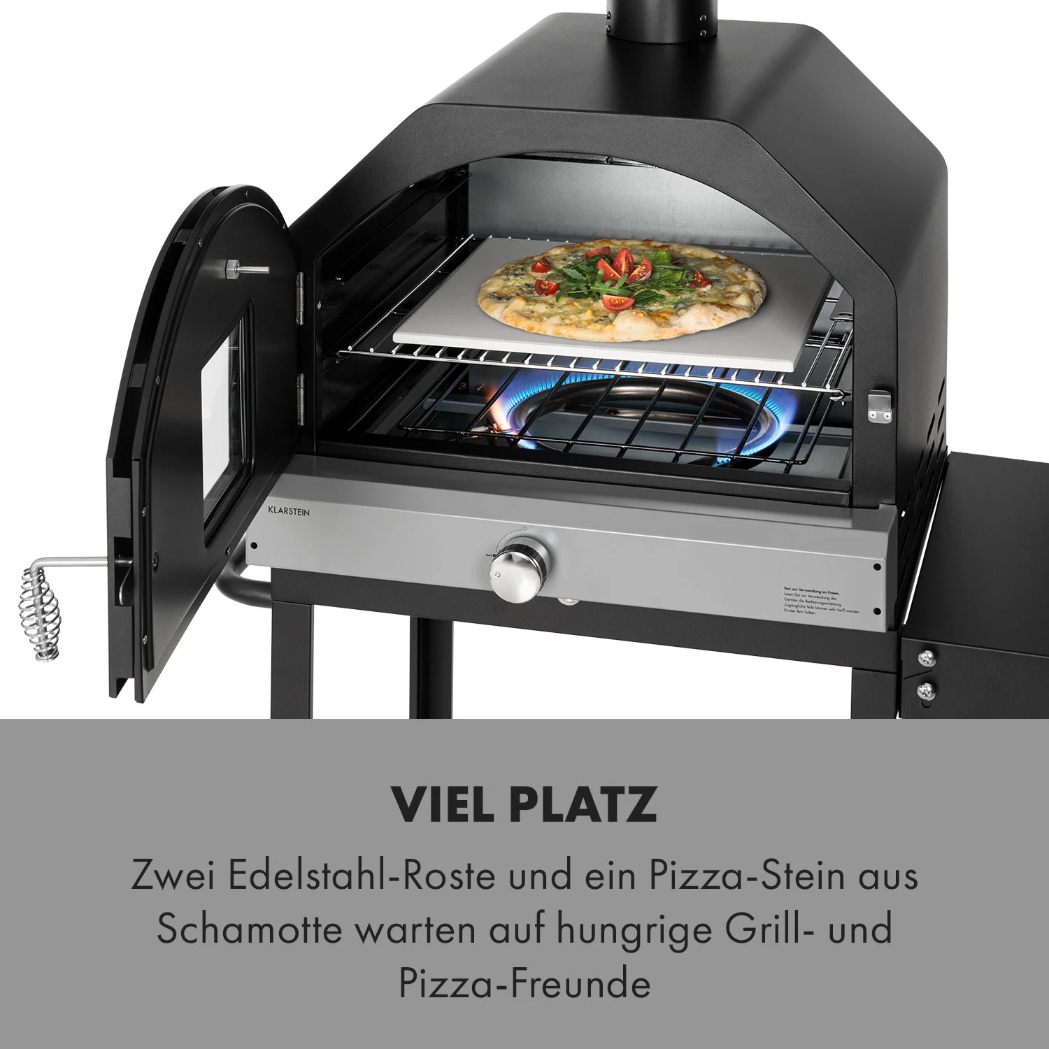 Pizzaiolo Pro Pizza-Gasgrill 76x143x66cm Schamottestein Stahl Mobil 5 Pizzaiolo Pro Pizza-Gasgrill 76x143x66cm Schamottestein Stahl Mobil - Image 3