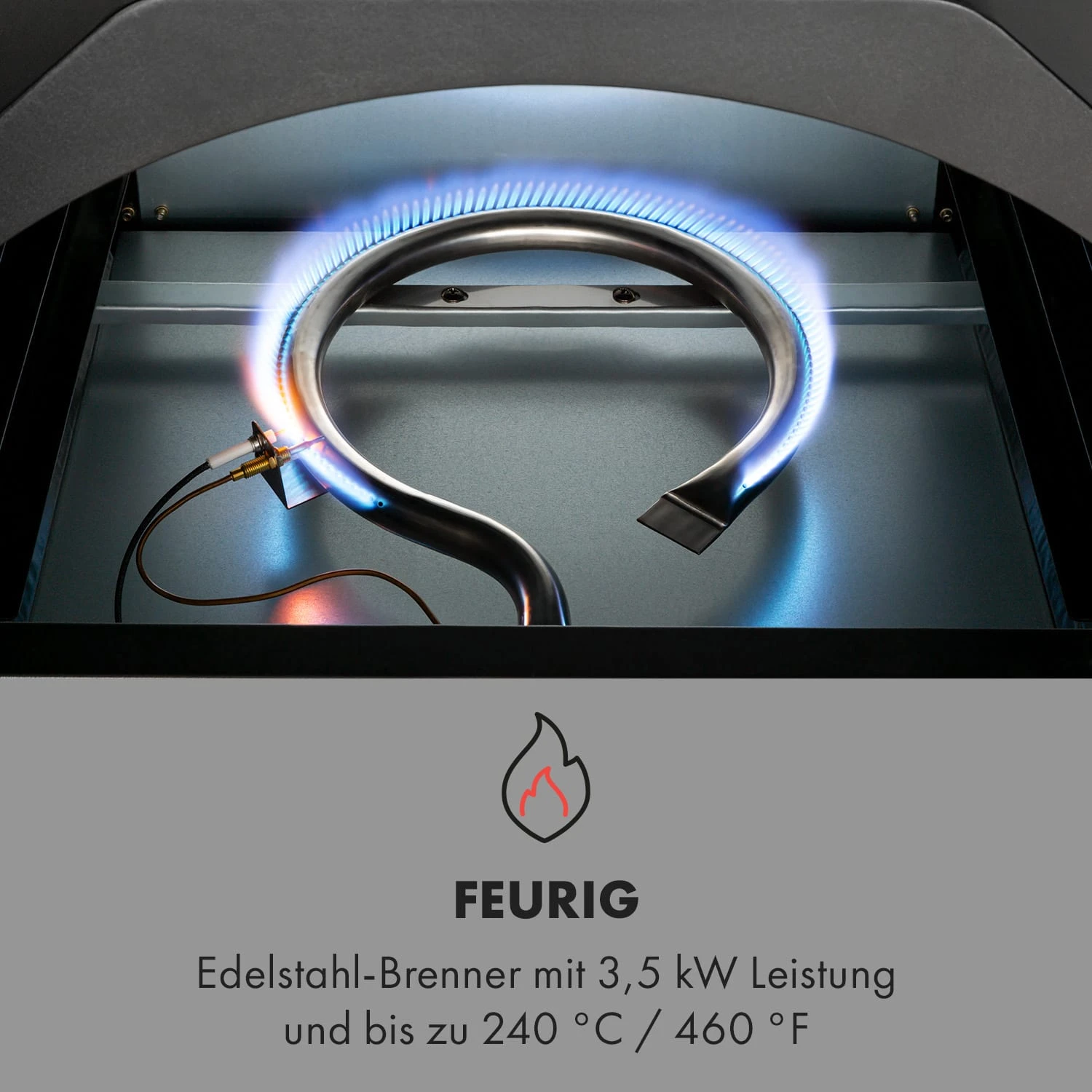 Pizzaiolo Pro Pizza-Gasgrill 76x143x66cm Schamottestein Stahl Mobil 7 Pizzaiolo Pro Pizza-Gasgrill 76x143x66cm Schamottestein Stahl Mobil - Image 5