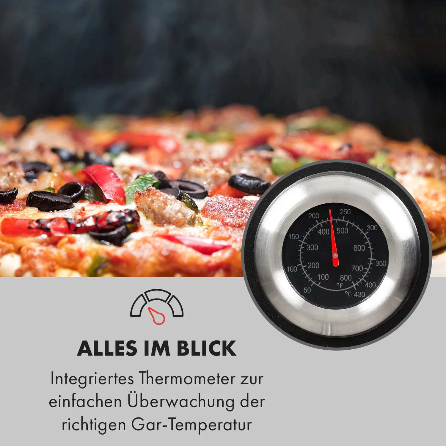 Pizzaiolo Pro Pizza-Gasgrill 76x143x66cm Schamottestein Stahl Mobil 8 Pizzaiolo Pro Pizza-Gasgrill 76x143x66cm Schamottestein Stahl Mobil - Image 6