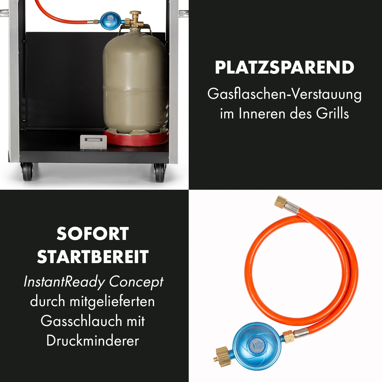 Valkyrie Gasgrill 3x3,2 + 2,9 KW Sichtfenster 54x42 Cm Grill Edelstahl 9 Valkyrie Gasgrill 3x3,2 + 2,9 KW Sichtfenster 54x42 Cm Grill Edelstahl - Image 7