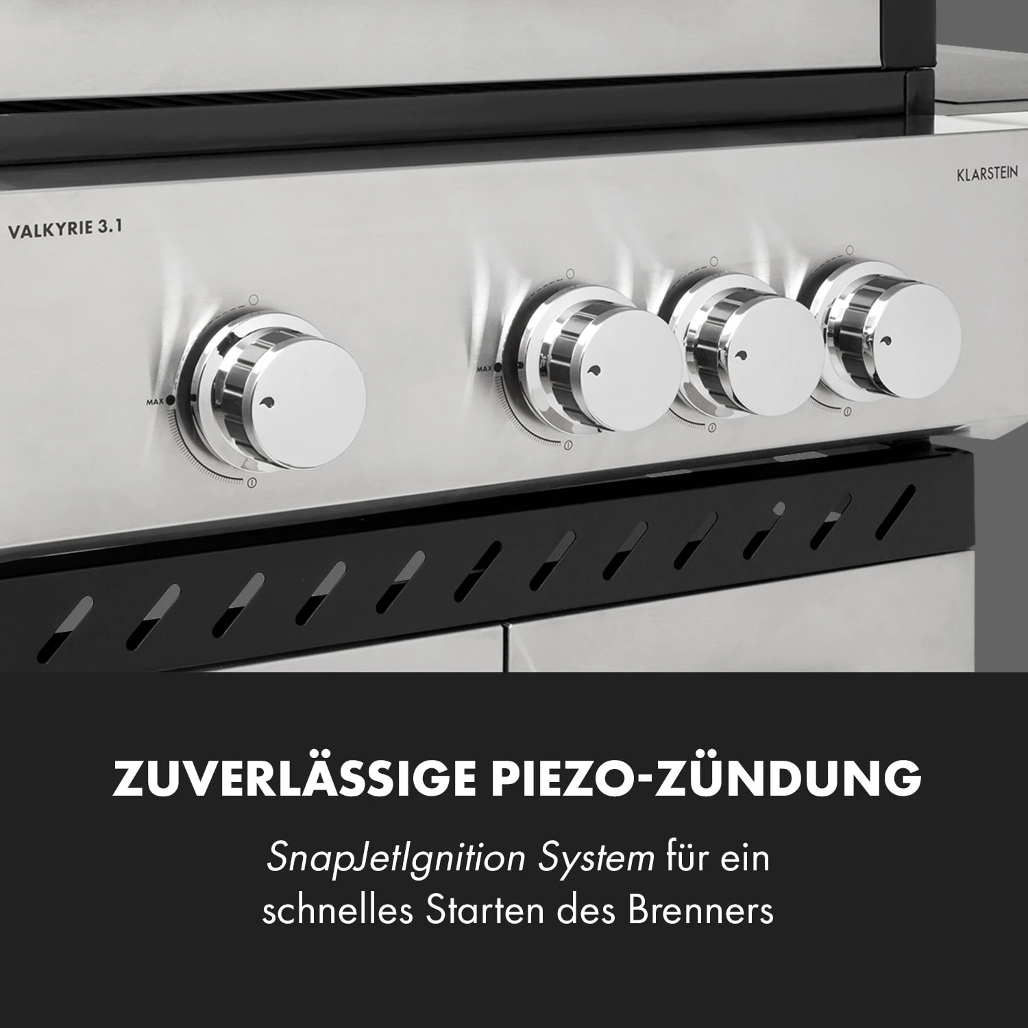 Valkyrie Gasgrill 3x3,2 + 2,9 KW Sichtfenster 54x42 Cm Grill Edelstahl 11 Valkyrie Gasgrill 3x3,2 + 2,9 KW Sichtfenster 54x42 Cm Grill Edelstahl - Image 9