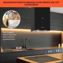 Structura Inselabzugshaube Abluft 641 M³/h Max. LED-Licht Edelstahl -Haushaltsgeräte Förderung 10034850 de 0006 usp