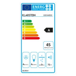 Structura Inselabzugshaube Abluft 641 M³/h Max. LED-Licht Edelstahl -Haushaltsgeräte Förderung 10034850 energy label