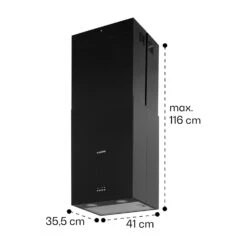 Structura Inselabzugshaube Abluft 641 M³/h Max. LED-Licht Edelstahl -Haushaltsgeräte Förderung 10034850 yy 0011 dimensions