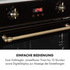 Elizabeth Einbaubackofen Retro 2200 Watt 70l Messingoptik Display 15 Elizabeth Einbaubackofen Retro 2200 Watt 70l Messingoptik Display -Haushaltsgeräte Förderung 10034880 de 0005 logo