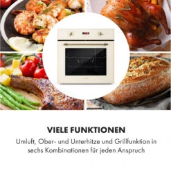 Elizabeth Einbaubackofen Retro 2200W 70L 50 - 250 °C Timer Display -Haushaltsgeräte Förderung 10034881 de 0004 logo