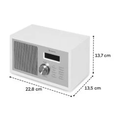 Ambient DAB+/FM Radio BT 5.0 AUX-In  LCDisplay Wecker Eieruhr -Haushaltsgeräte Förderung 10034901 yy 0007 logo auna Ambient DAB plus FM Radio BT weiss reedit