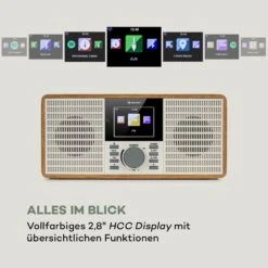IR-260 Internetradio WLAN USB AUX UPnP 2.8" HCC-Display Fernbedienung -Haushaltsgeräte Förderung 10034908 de 0006 logo