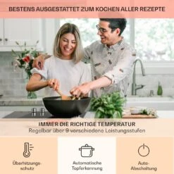 Kochheld 4-Zonen-Induktionskochfeld 6000W Dreh-Regler Glas Schwarz -Haushaltsgeräte Förderung 10034947 de 0005 usp