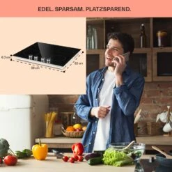Kochheld 4-Zonen-Induktionskochfeld 6000W Dreh-Regler Glas Schwarz -Haushaltsgeräte Förderung 10034947 de 0006 usp