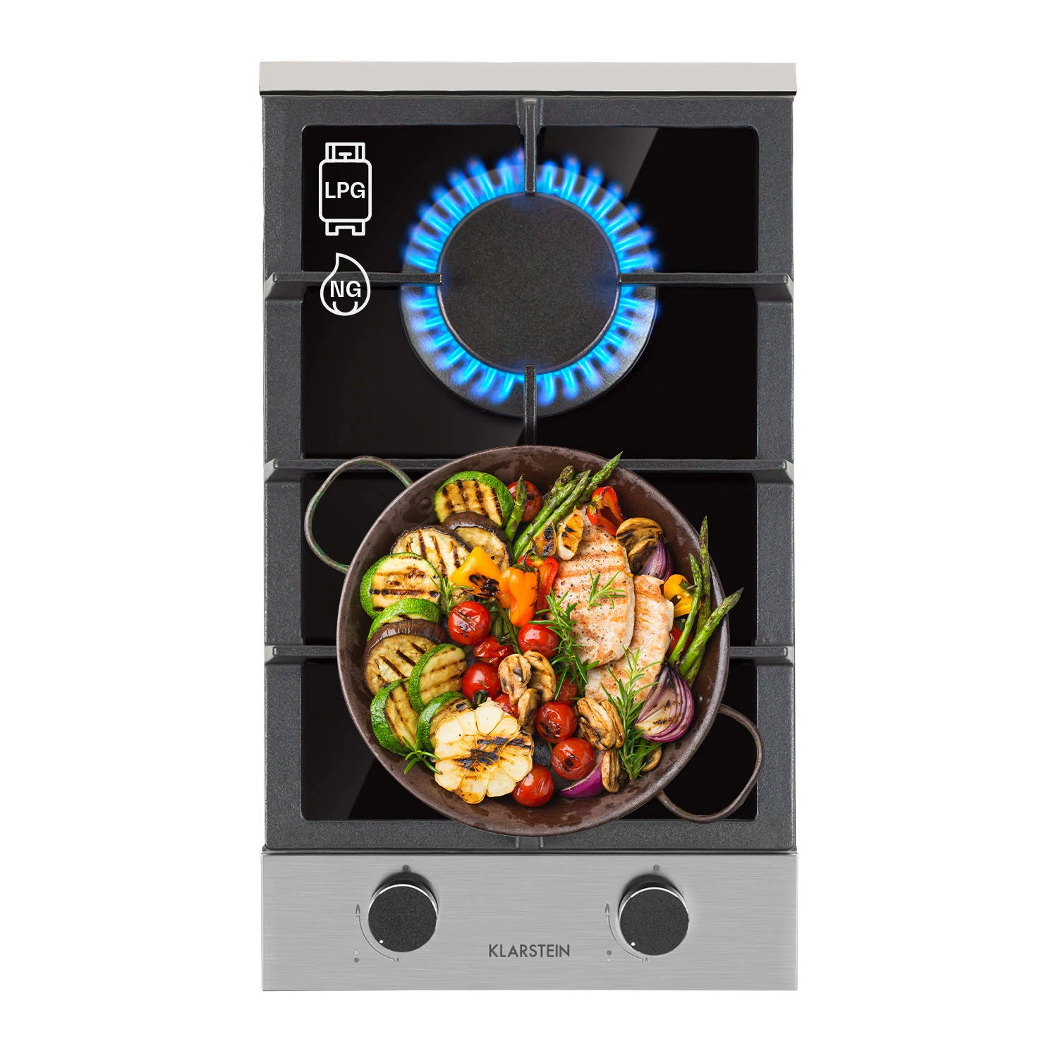 Alchemist Domino Gaskochfeld 2-flammig Aluminium-Brenner Glaskeramik 3 Alchemist Domino Gaskochfeld 2-flammig Aluminium-Brenner Glaskeramik