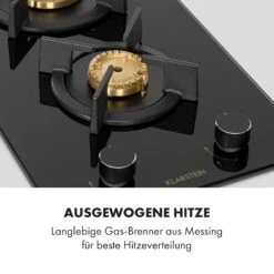 Goldflame Domino Gaskochfeld 2-flammig Messing-Brenner Glaskeramik -Haushaltsgeräte Förderung 10034971 de 0003 logo