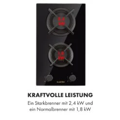 Goldflame Domino Gaskochfeld 2-flammig Messing-Brenner Glaskeramik -Haushaltsgeräte Förderung 10034971 de 0006 logo