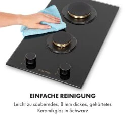 Goldflame Domino Gaskochfeld 2-flammig Messing-Brenner Glaskeramik -Haushaltsgeräte Förderung 10034971 de 0008 logo