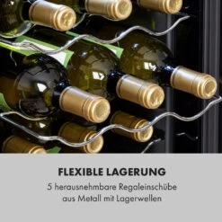 Shiraz 18 Slim Uno Weinkühlschrank 50l 18Fl Touch-Bedienfeld 5-18°C -Haushaltsgeräte Förderung 10035026 de 0008 logo