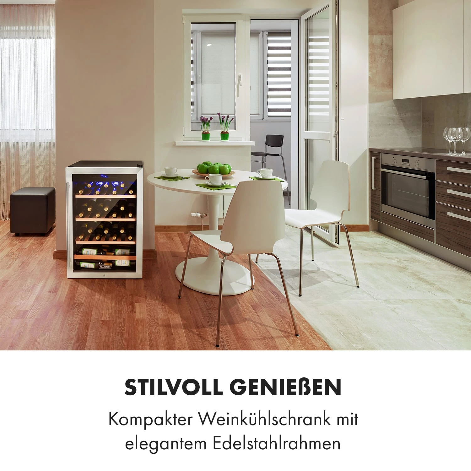 Vinamour 48 Uno Weinkühlschrank 128l 48Fl 3 Einschübe 4-18°C 4 Vinamour 48 Uno Weinkühlschrank 128l 48Fl 3 Einschübe 4-18°C - Image 2