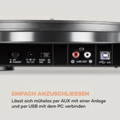 Pureness Plattenspieler Acryl 33 1/3 + 45 U/min Vorverstärker -Haushaltsgeräte Förderung 10035078 de 0006 logo