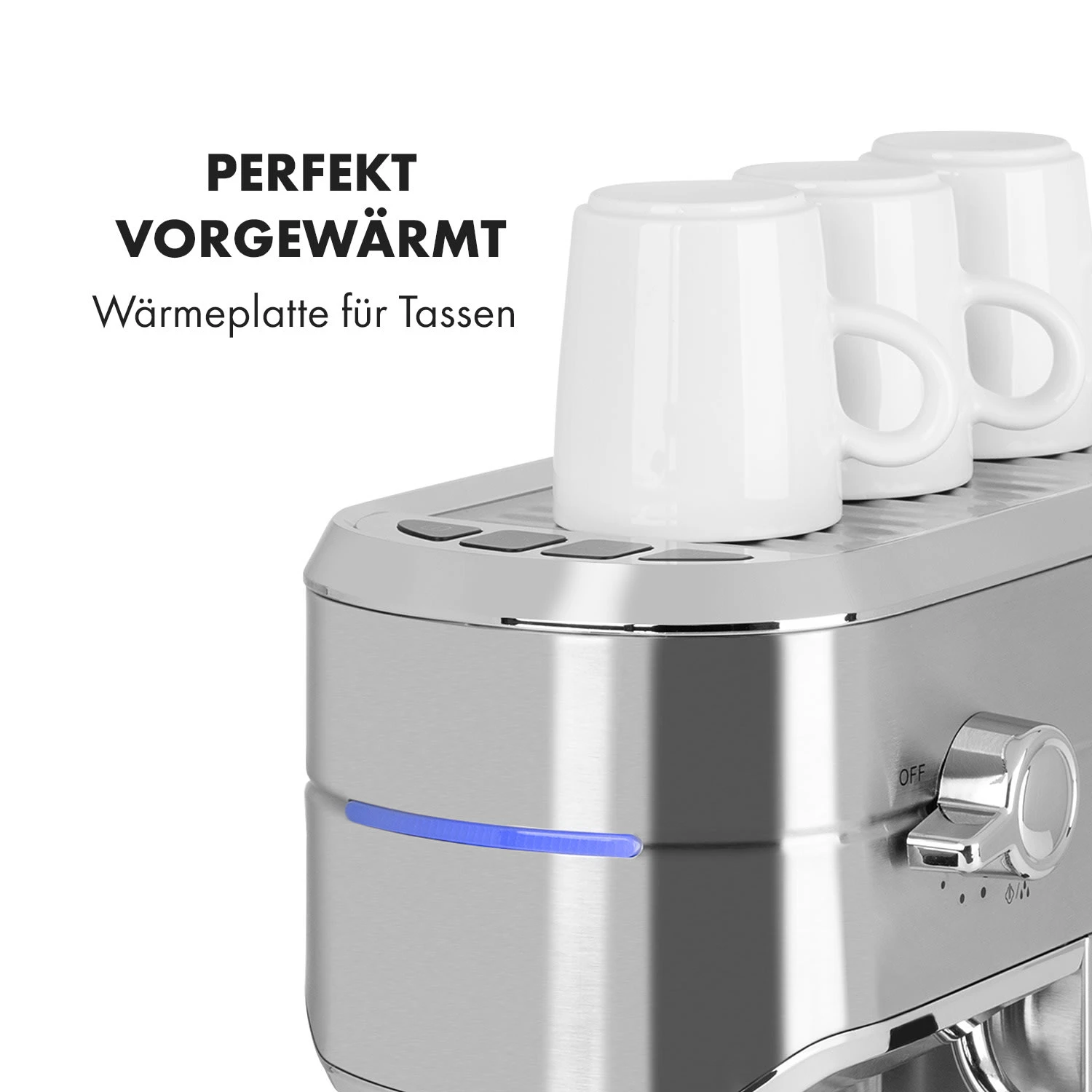 Futura Espressomaker 20 Bar 1450 Watt 20 Bar Wassertank: 1,25 Liter Rostfreier Edelstahl 10 Futura Espressomaker 20 Bar 1450 Watt 20 Bar Wassertank: 1,25 Liter Rostfreier Edelstahl - Image 8
