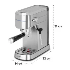 Futura Espressomaker 20 Bar 1450 Watt 20 Bar Wassertank: 1,25 Liter Rostfreier Edelstahl 21 Futura Espressomaker 20 Bar 1450 Watt 20 Bar Wassertank: 1,25 Liter Rostfreier Edelstahl -Haushaltsgeräte Förderung 10035183 yy 0010 logo