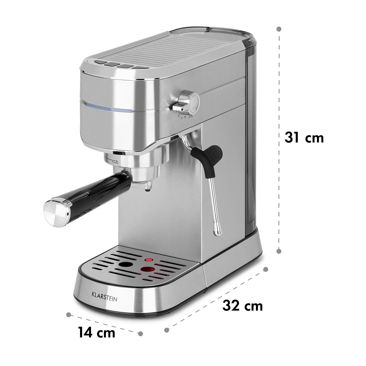 Futura Espressomaker 20 Bar 1450 Watt 20 Bar Wassertank: 1,25 Liter Rostfreier Edelstahl 12 Futura Espressomaker 20 Bar 1450 Watt 20 Bar Wassertank: 1,25 Liter Rostfreier Edelstahl - Image 10
