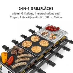 Fonduelette XL 3-in-1 Raclettegrill Fondue Naturstein 1650W 12 Pers -Haushaltsgeräte Förderung 10035220 de 0003 logo