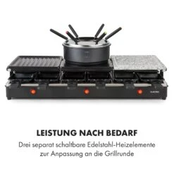 Fonduelette XL 3-in-1 Raclettegrill Fondue Naturstein 1650W 12 Pers -Haushaltsgeräte Förderung 10035220 de 0006 logo