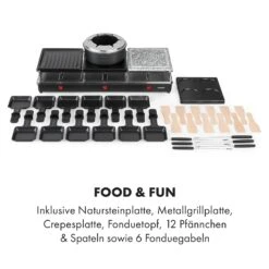 Fonduelette XL 3-in-1 Raclettegrill Fondue Naturstein 1650W 12 Pers -Haushaltsgeräte Förderung 10035220 de 0008 logo