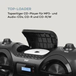 Soundblaster DAB Boombox Bluetooth CD/MP3/USB/AUX DAB+/UKW LED 50Wmax. -Haushaltsgeräte Förderung 10035222 de 0007 logo