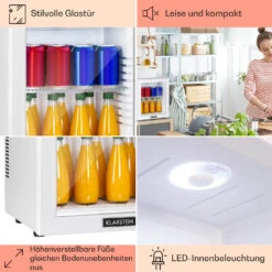 Brooklyn 24 Mini-Kühlschrank Glastür LED Ablage 13 Brooklyn 24 Mini-Kühlschrank Glastür LED Ablage -Haushaltsgeräte Förderung 10035223 DE 0005 usp