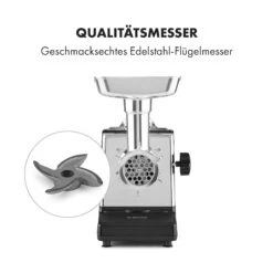 Kraftprotz Elektrischer Fleischwolf 700 W Kupfermotor Hack Wurst Kebbe Edelstahl -Haushaltsgeräte Förderung 10035233 de 0004 logo