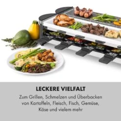 Tenderloin 50/50 Raclette-Grill 1200W 8 Personen Natursteinplatte Metallgrillplatte -Haushaltsgeräte Förderung 10035260 de 0004 logo
