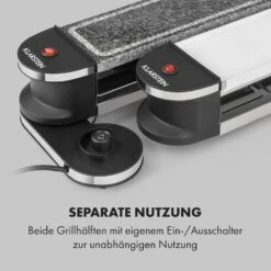 Tenderloin 50/50 Raclette-Grill 1200W 8 Personen Natursteinplatte Metallgrillplatte -Haushaltsgeräte Förderung 10035260 de 0005 logo