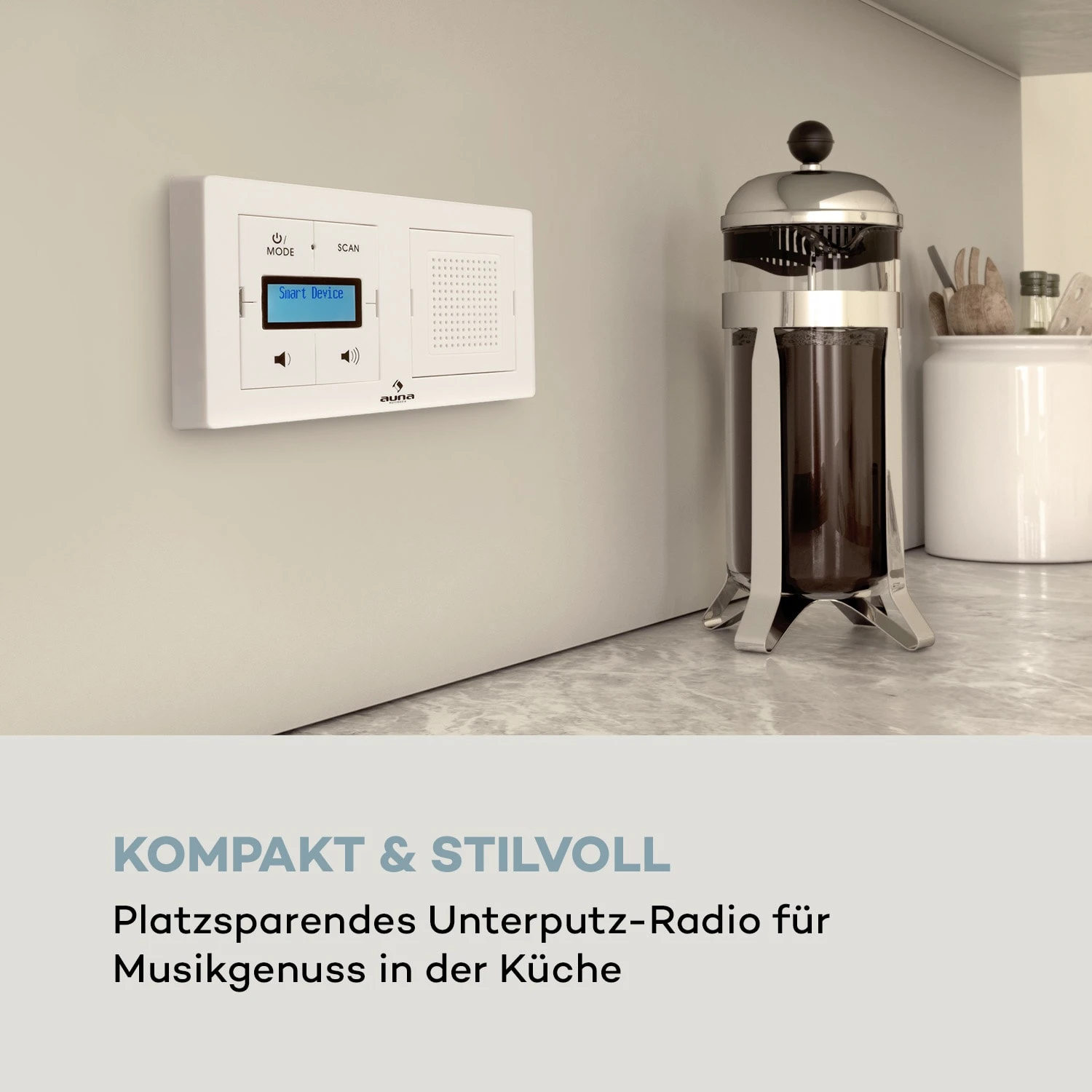 Auna DigiPlug UP Unterputz-Radio DAB+/FM BT LC-Display 5 Auna DigiPlug UP Unterputz-Radio DAB+/FM BT LC-Display - Image 3