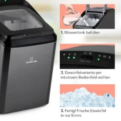 Partytime Eiswürfelmaschine Klareis 15kg/24h Edelstahl -Haushaltsgeräte Förderung 10035295 de 0004 usp