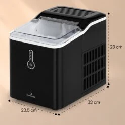 Chillout Eiswürfelmaschine Bulleteis 12kg/24h Wassertank: 1,5 L -Haushaltsgeräte Förderung 10035320 yy 0011 dimensions