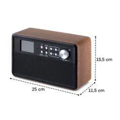 Nestor DAB+ Radio DAB+/FM 2 Betriebsmodi 2,4" TFT-Farbdisplay -Haushaltsgeräte Förderung 10035369 yy 0009 logo auna Nestor DAB Radio braun